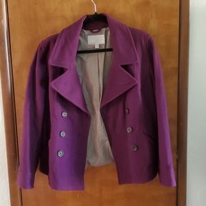Purple peacoat